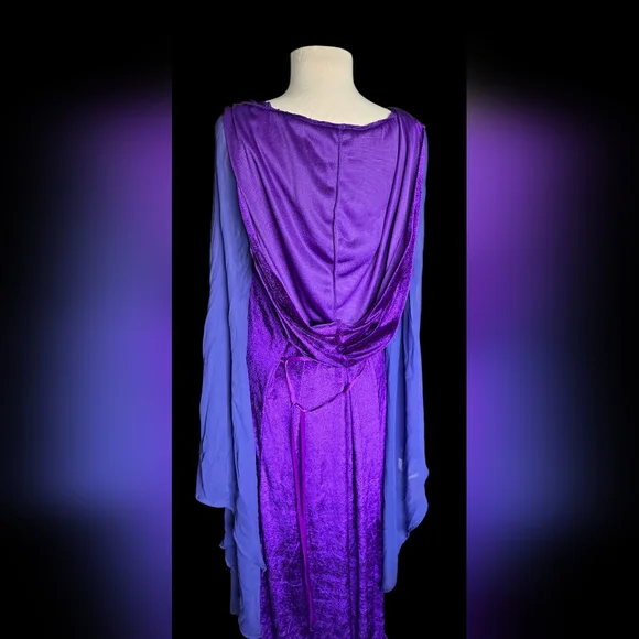 Purple Renaissance Fantasy Halloween Costume Size M/L - Picture 4 of 7